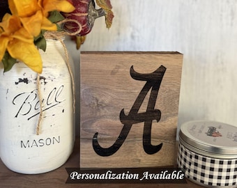 Alabama Roll Tide Decor | Optional Personalization | Alabama Graduation Gift | Alabama Alumni Gift | Crimson Tide Decor | Alabama Decor