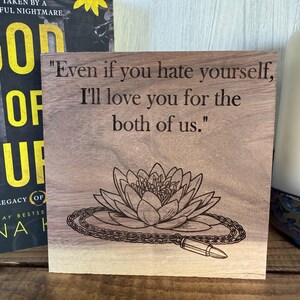 God of Fury Decor | Niko and Bran Sign | Rina Kent Booktok Decor | God of Fury Merch | Book Lover Gift | Dark Romance Book image 3