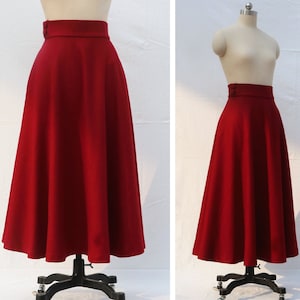 80+ color Christmas red wool long skirt wool Maxi skirt 50 s full skirt women&#39;s skirt winter warm wool skirts for women gift