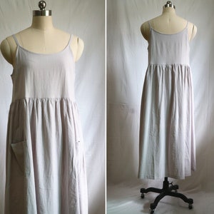 Slip dress cotton slip dress midi dress cotton summer dress women&#39;s slip off-white slip dress camisole dressi