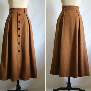 80+ color caramel long wool skirt women's maxi skirt More size Custom single-breasted skirt fall winter skirt warm skirts for women gift