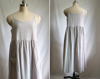 Slip dress cotton slip dress midi dress cotton summer dress women's slip off-white slip dress camisole dressi