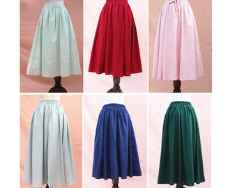 37color midi Linen skirt soft linen mint green red long skirt women's skirt summer skirt custom skirt elastec waist skirt handmade skirt
