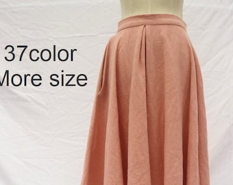 midi skirt Linen dark pink skirt soft linen skirt women's skirt summer skirt custom skirt middle linen skirt handmade skirt