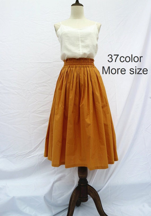 Wine red skirt casual linen skirt woman midi skirt custom made (1196) Wine red skirt casual linen skirt woman midi skirt custom made (1196)