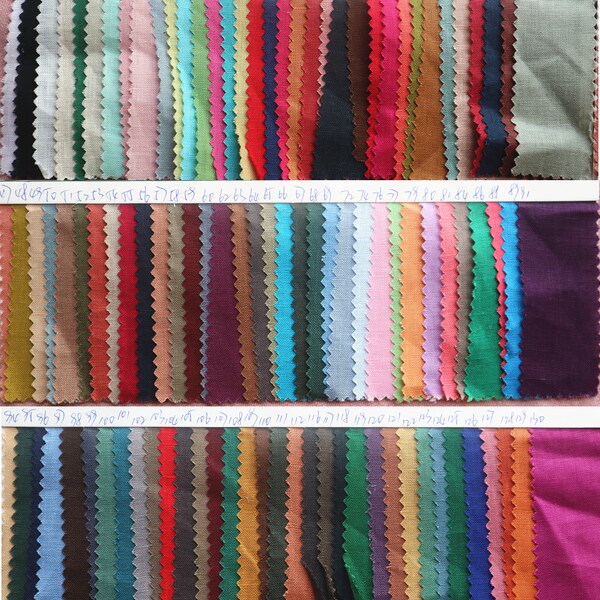 fabric color sample Linen fabric samples, 103 colors of linen fabric,100% linen fabric, Medium weight linen