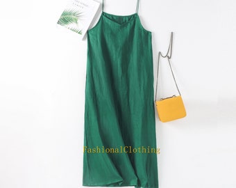 Vestido slip vestido slip vestido largo vestido de novia vestido de verano vestido de verano vestido de verano de mujer slip verde slip vestido camisola vestido