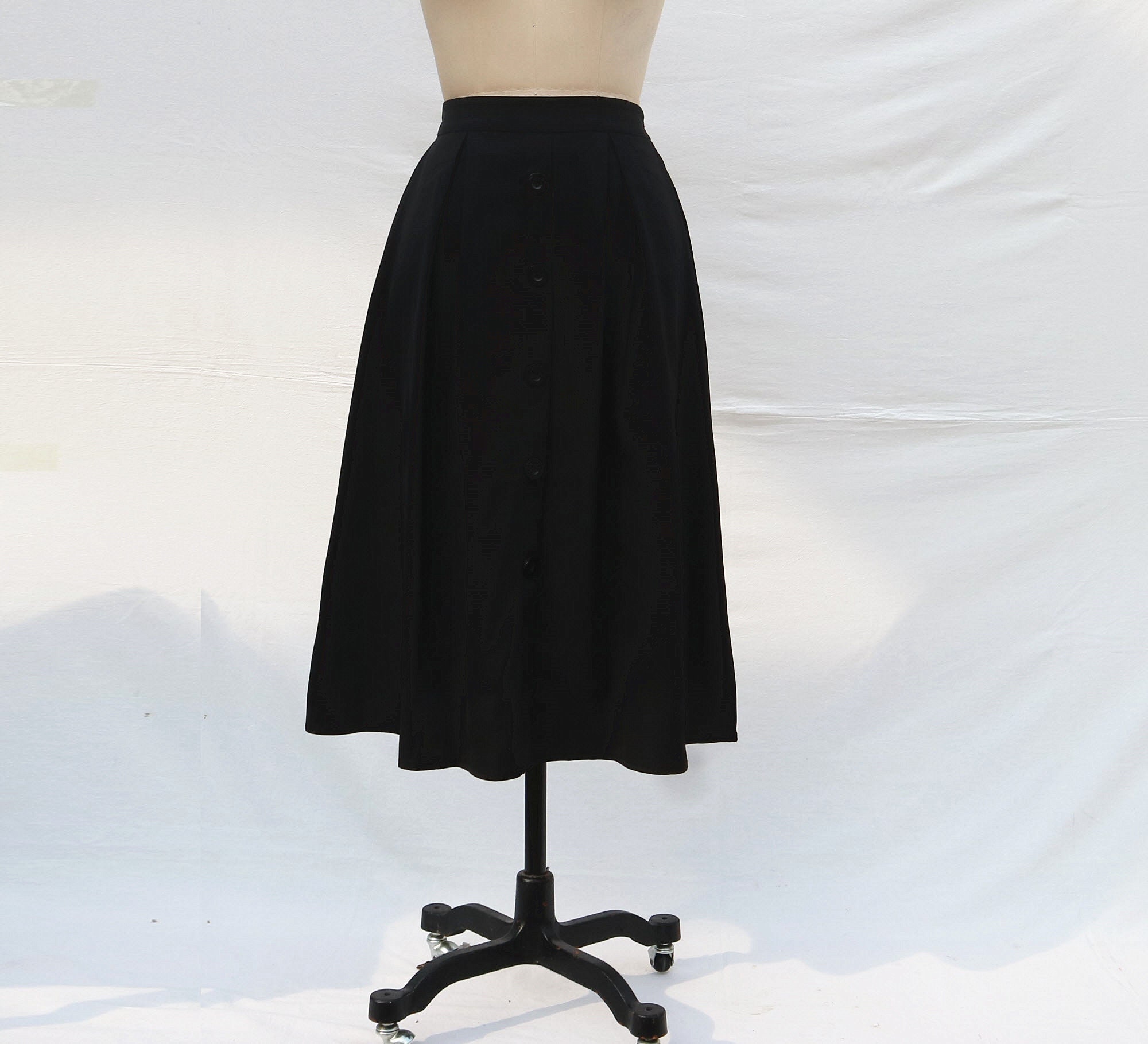 Black Midi Skirt Linen Long Skirt Women's Skirt More Size - Etsy
