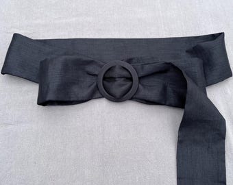 linen dress belt belt for coat belt for jacket More size linen women's belt, belt for dress , Linen accessory, long belt waistband gift