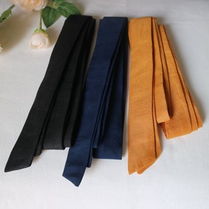 linen belt 37color more size waistband linen women's belt long belt Straight belt width 4cm 5cm 6cm 8cm