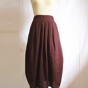 Vintage skirt Linen Midi skirt women's skirt summer skirt custom skirt elastec waist skirt long linen skirt handmade skirt for women