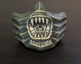 MK 95 Movie Saurian (Reptile) face mask green colored /costume/ cosplay MKX