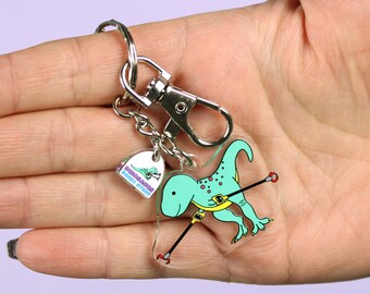 Grabby Arms Dinosaur Keyring, dinosaur keyring, kids keyring, acrylic keyring,  Cute Keychain, animal keyring, dinosaur gift for kids