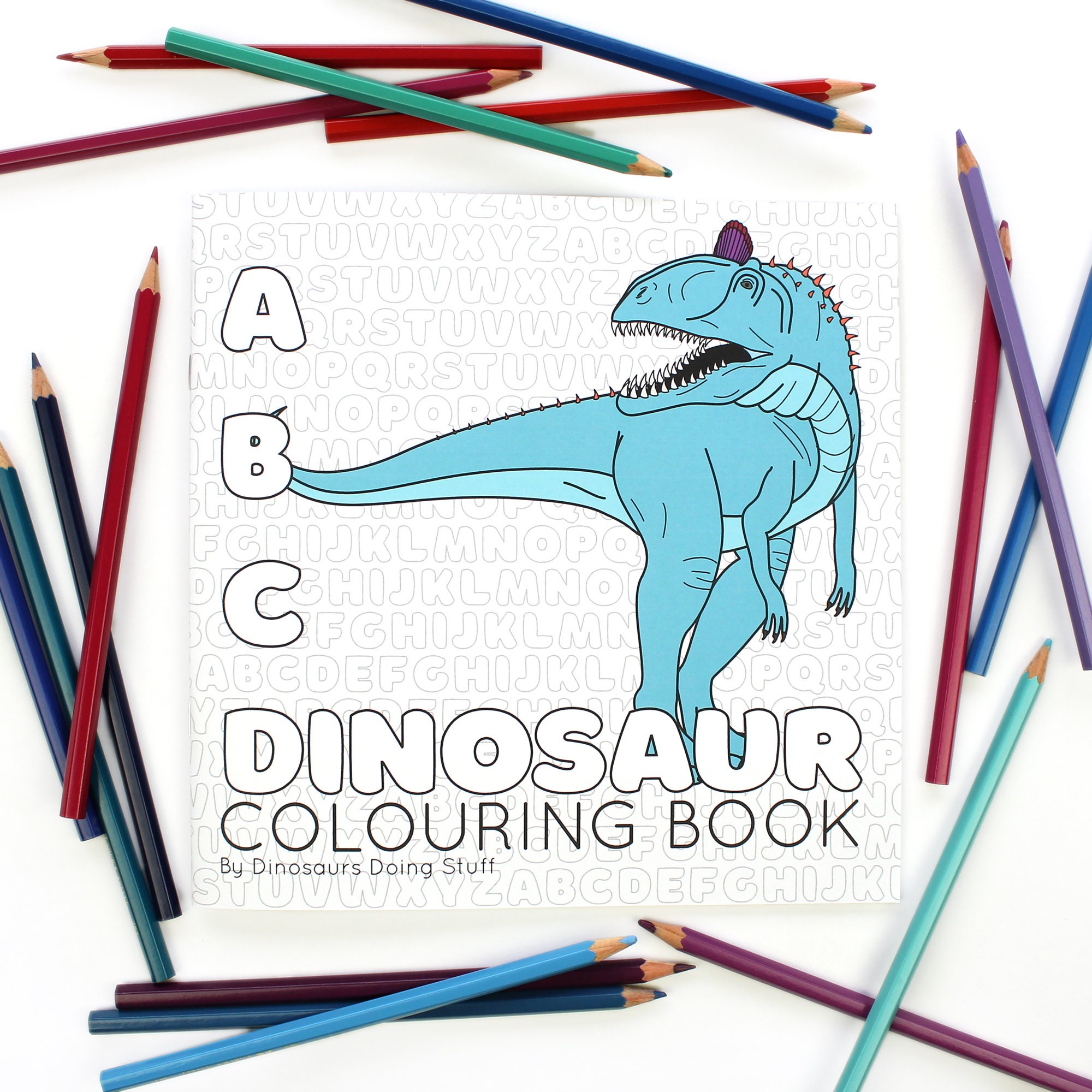 ABC Dinosaur Coloring book colouring book coloring | Etsy
