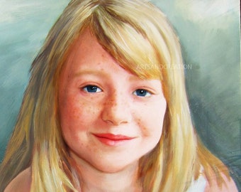 Custom Portrait  oil painting for love,Personalized Painting Canvas Painting From photo Child Family Wedding Portraits