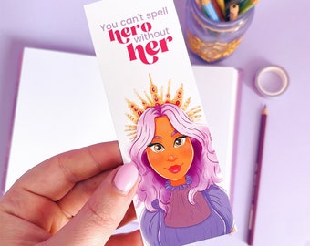 Goddess Hero Illustrated Bookmark