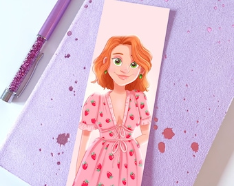 Girl in the Strawberry Dress Illustrated Bookmark