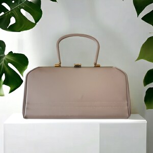 Verdadero bolso de cuero vintage bolso retro 1950s/1960s