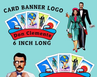NEU! Don Clemente Card Banner (ein Rohling enthalten) 15,5 cm lang
