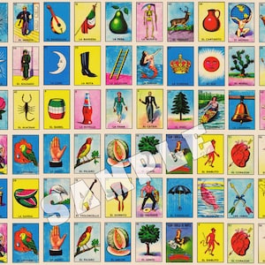 Emballage gobelet Loteria | Gobelets 20 oz | SANS SOUDURE | Plantillas | Rég. Prix 2,99