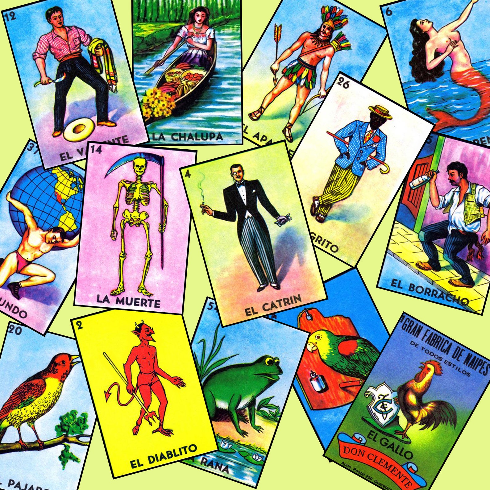 loteria-classic-card-images-set-for-5x7-54-etsy