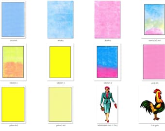LOTERIA BACKGROUND KIT 4X6 and 5"X7"  Reg. 6.99 On Sale Now!