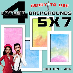 FONDO LOTERIA Estilo Original 5"X7" Reg. 5.99 ¡A la venta ahora!