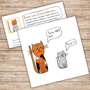 Divertente biglietto di auguri con gatto e gattino (e intervista esclusiva!) / Biglietto di auguri di compleanno con gatto / Divertente biglietto di auguri con gattino / Biglietto di auguri con vicario / Biglietto di auguri con religione / Biglietto di auguri con ateo
