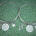 2 Set of Friendship Bracelet - Music Inspired Jewelry - Inspirational Gift for Best Friend , Sister - Wicked - Lyric - Charms