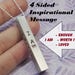 4 Sided Bar Pendant with Inspirational Quote - I AM : Enough - Worth It - Loved - Personalized Necklace Gift for her - Sister - Best Friend