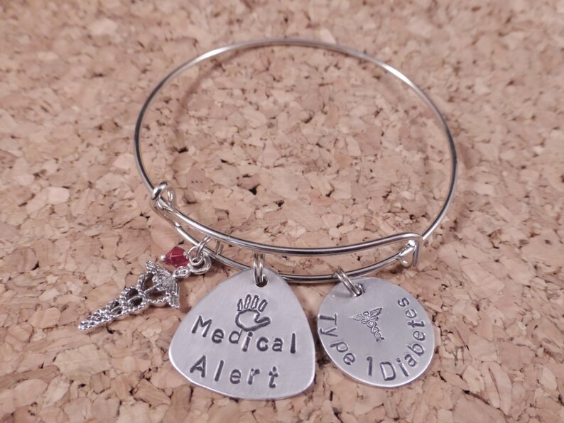 Custom Medical Alert Bracelet ID Charms Stylish Jewelry Etsy