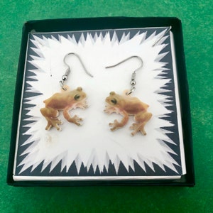 Realistic COQUI Earrings - Puerto Rican Jewelry- Gift - Tropical Island