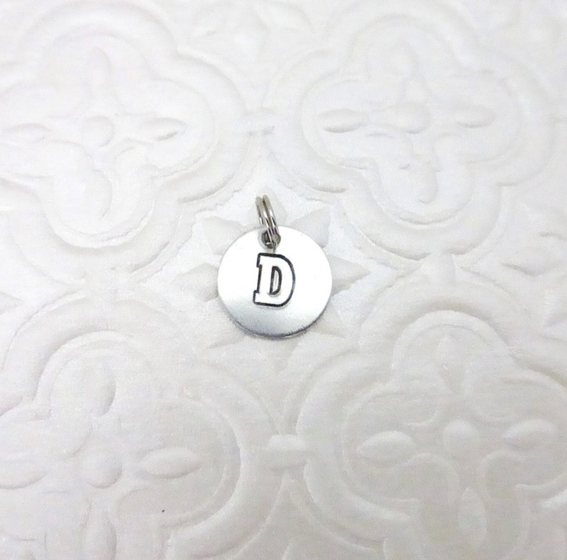 Add On Customized Initial Pendant to Necklace / Jewelry /Bracelet Classic Font Add to Gift imagem 4