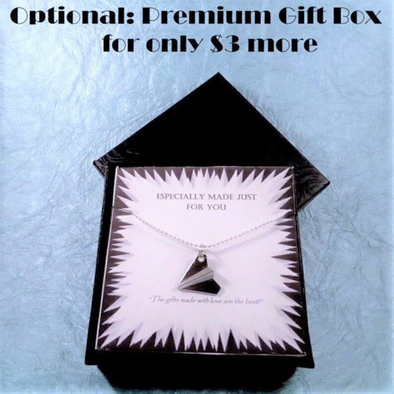 Paper Airplane Necklace Paper Airplanes Jewelry One Etsy