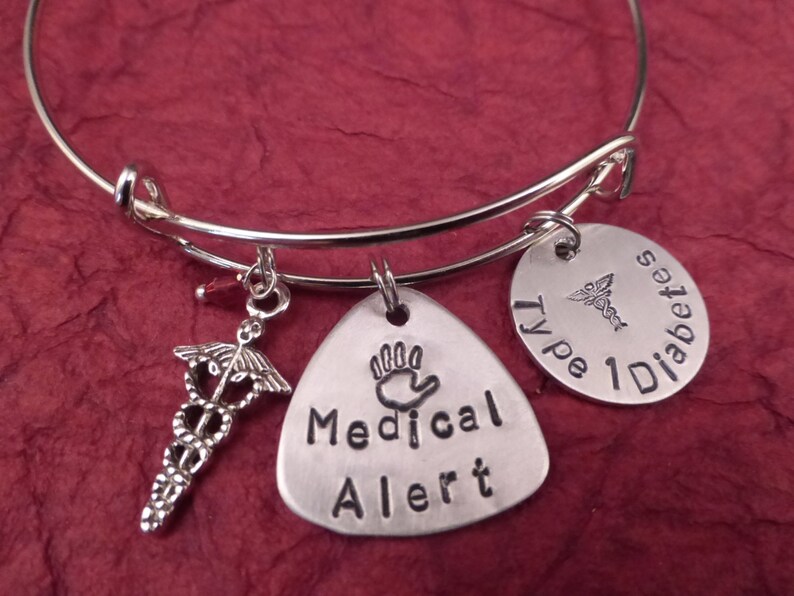 Custom Medical Alert Bracelet ID Charms Stylish Jewelry Etsy