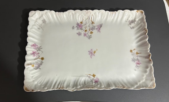 Vintage  dresser vanity tray Limoges France Decorative Platter