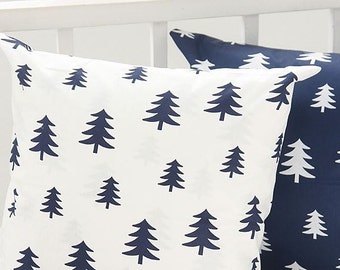 Scandinavian Nordic Style Pine Tree Pattern Fabric - 2 Colors Selection 71188