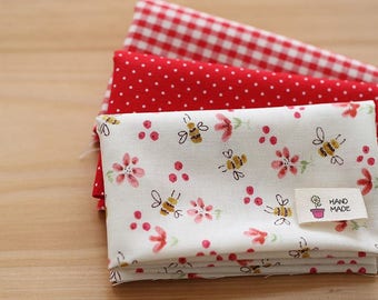 Honey Bee - Quarter Fabric Pack 3 Fabric 1set - Sets for 3 each 45 X 55 cm