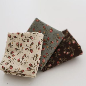 Little Flower Pattern Cotton Fabric by Yard - 3 Colors Selection S18925 ...