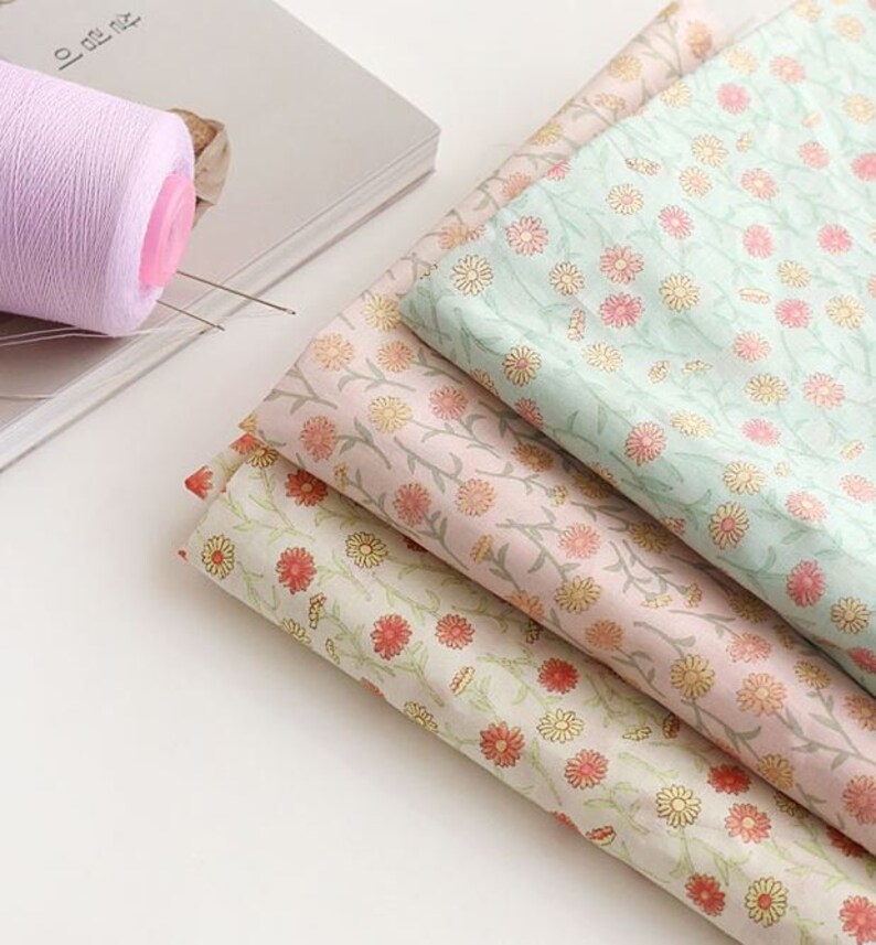 Floral Lightweight Cotton Voile Cotton Fabric by Yard S25591 Etsy