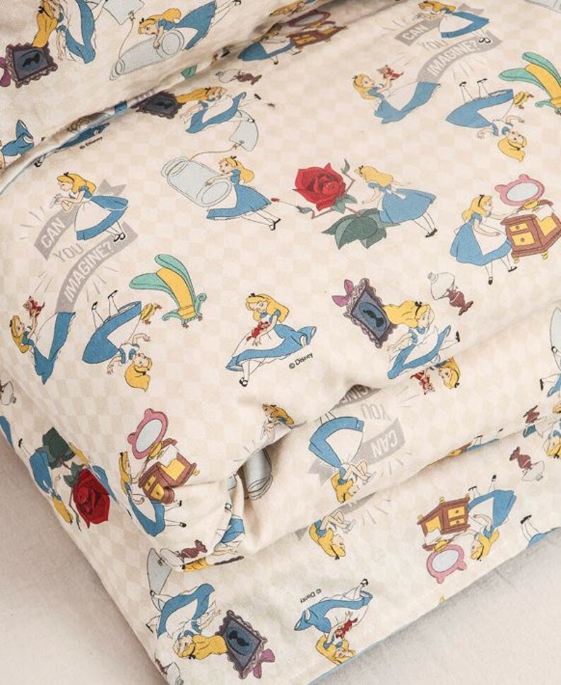 Disney Alice in Wonderland Digital Printing Cotton Fabric by Etsy