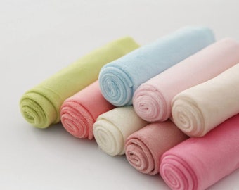 1 mm Smooth Cuddle Minky Fabric by Yard - 8 Colors Selection