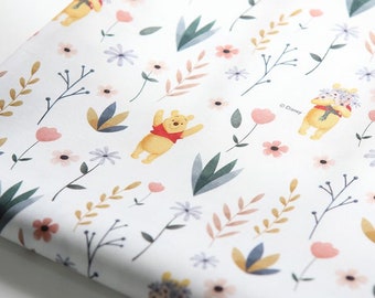 Winnie the Pooh Pattern Cotton Fabric by Yard