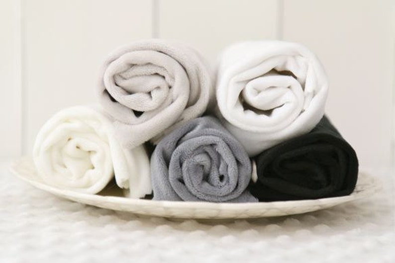 1 mm Smooth Cuddle Minky Fabric by Yard 4 Colors Selection