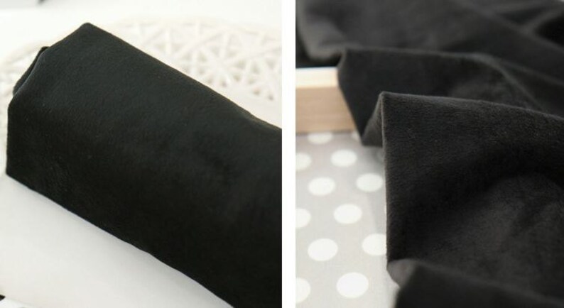 1 mm Smooth Cuddle Minky Fabric by Yard 4 Colors Selection