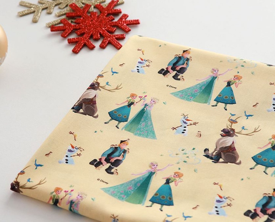 Frozen 2 Digital Printing Cotton Fabric by Yard Etsy