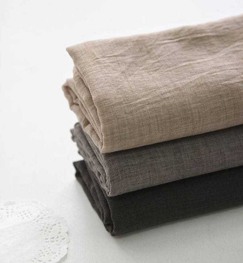 Single Washed Cotton Gauze Fabric by Yard Beige Brown Dark Etsy