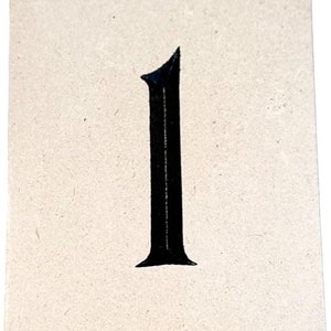 Limestone House Number Tile