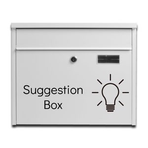 Suggestion Box - Cheshire White Letterbox - Etsy