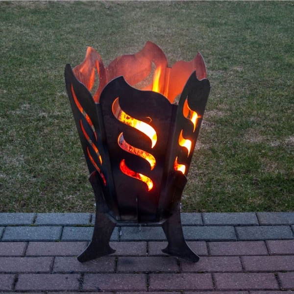 Steel Fire Pit for your patio - The Spark. 41 cm diameter & 60.2 cm high